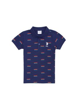 Erkek Çocuk Lacivert Polo Yaka Tişört - 50266077017