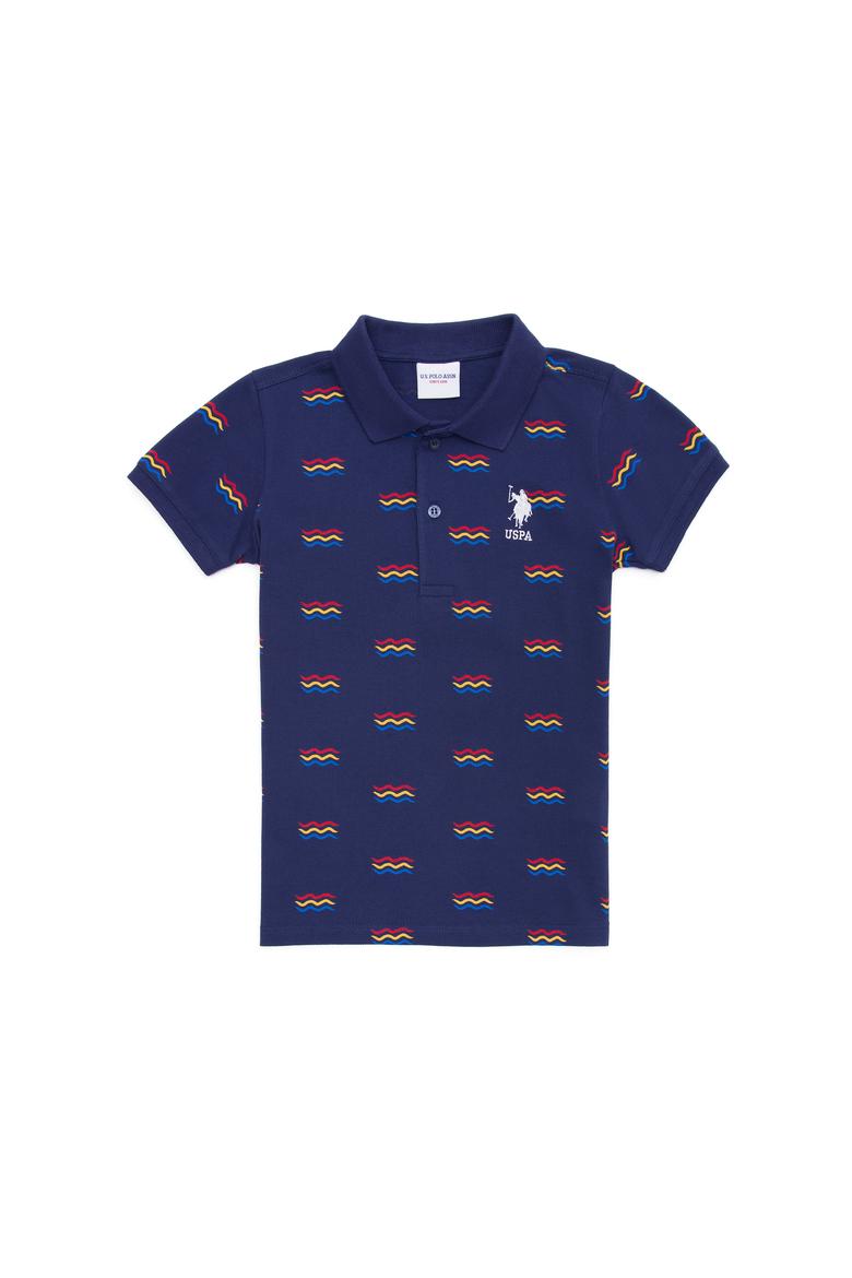 Erkek Çocuk Lacivert Polo Yaka Tişört - 50266077017