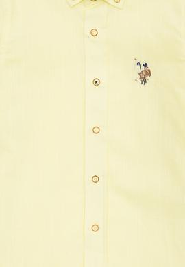 Erkek Çocuk Açık Sarı Uzun Kollu Gömlek - 50270487006