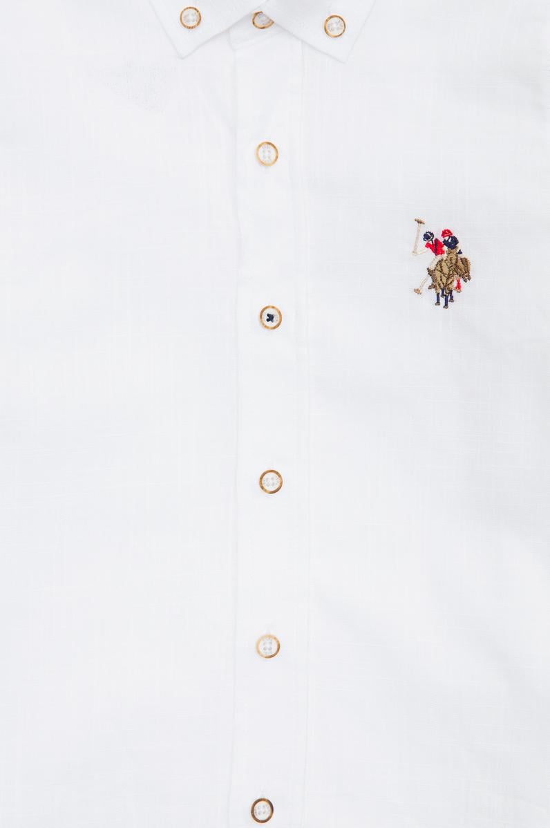 Erkek Çocuk Beyaz Uzun Kollu Gömlek