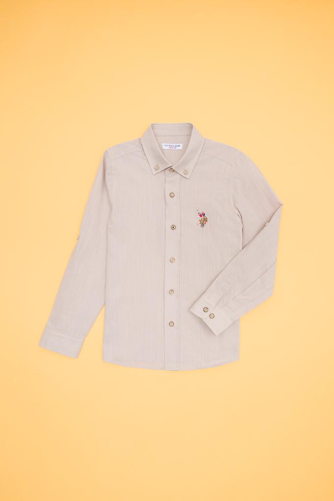 Erkek Çocuk Taş Uzun Kollu Gömlek