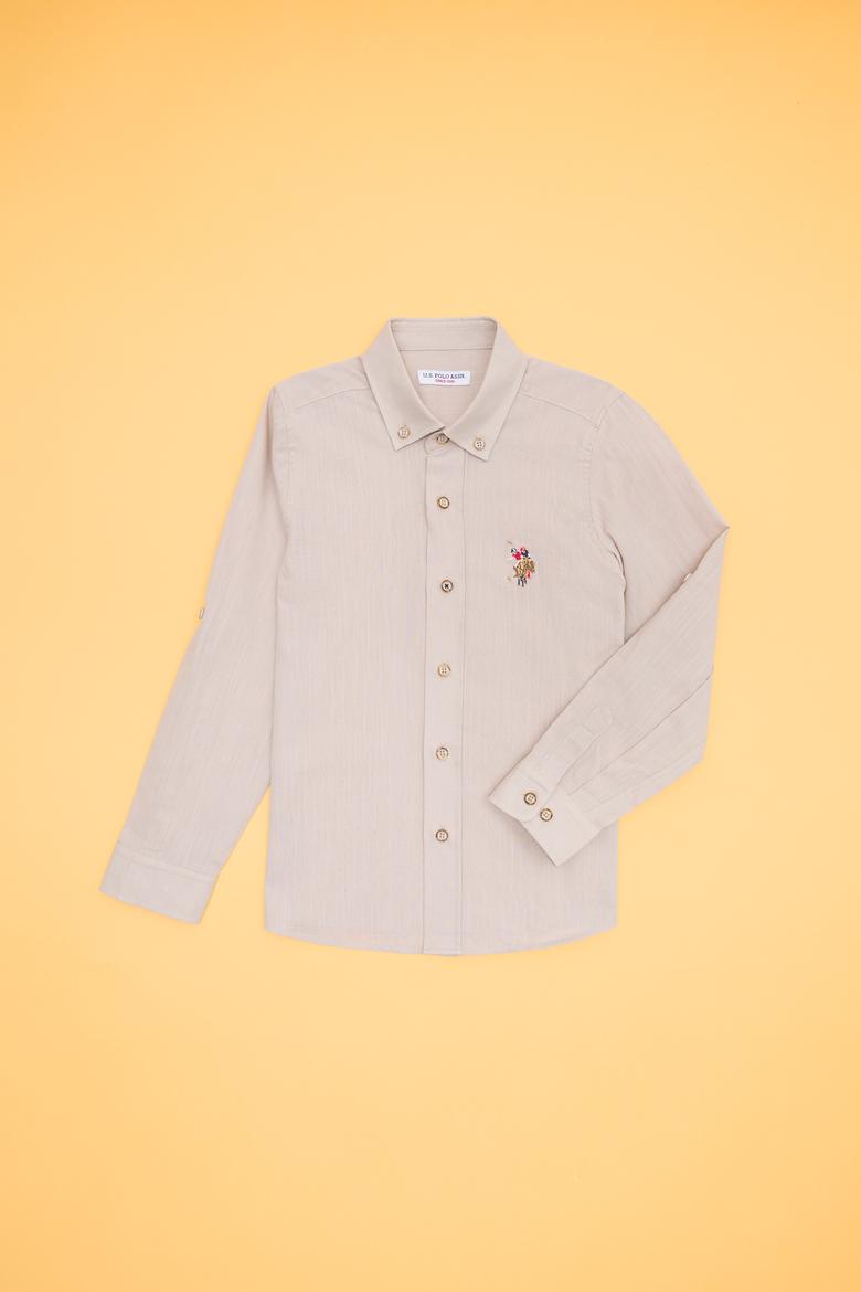 Erkek Çocuk Taş Uzun Kollu Gömlek