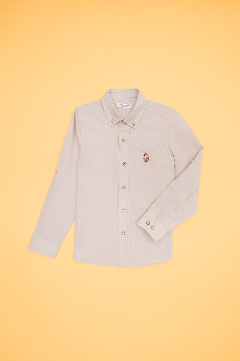 Erkek Çocuk Taş Uzun Kollu Gömlek