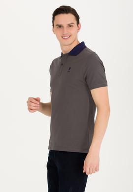 Erkek Antrasit Polo Yaka Tişört - 50264895086