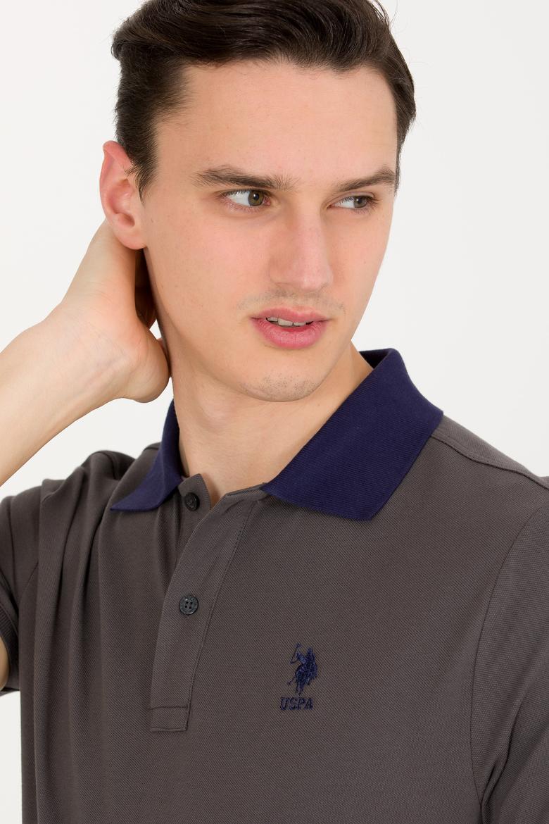 Erkek Antrasit Polo Yaka Tişört - 50264895086