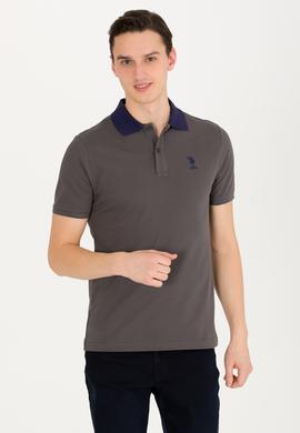 Erkek Antrasit Polo Yaka Tişört - 50264895086