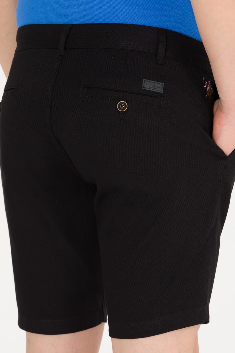 Erkek Siyah Dokuma Şort