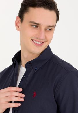 Erkek Lacivert Kısa Kollu Gömlek - 50266497016