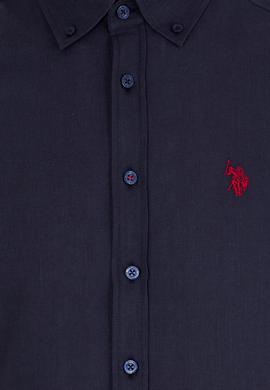 Erkek Lacivert Kısa Kollu Gömlek - 50266497016