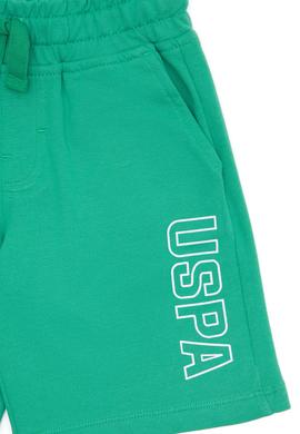 Çocuk Yeşil Örme Şort - 50265960092