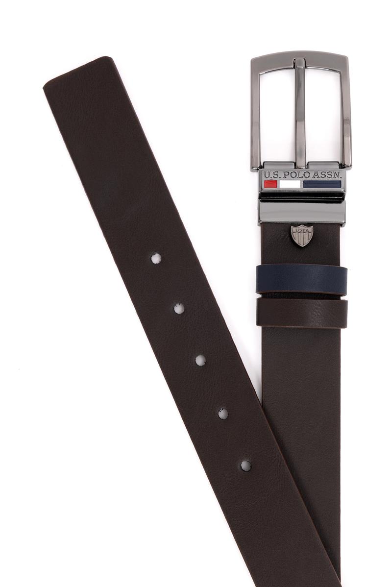 Erkek Çift Taraflı Kahverengi Kemer