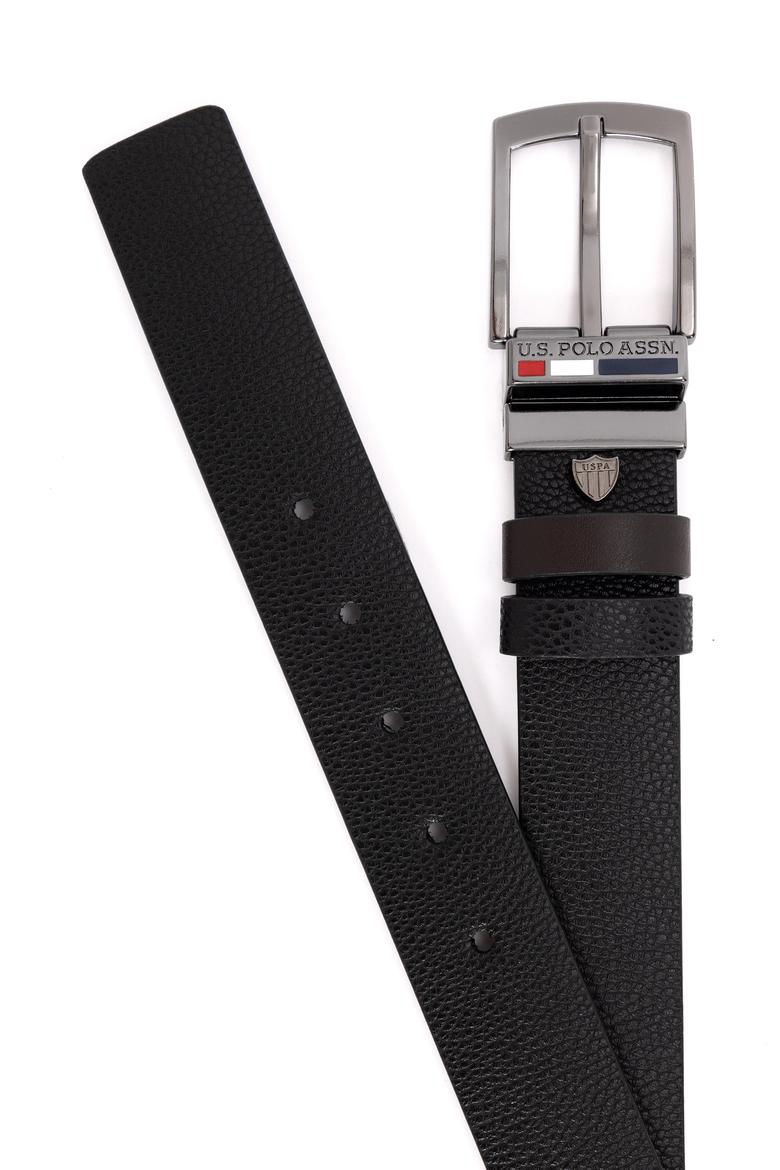 Erkek Çift Taraflı Siyah Kemer