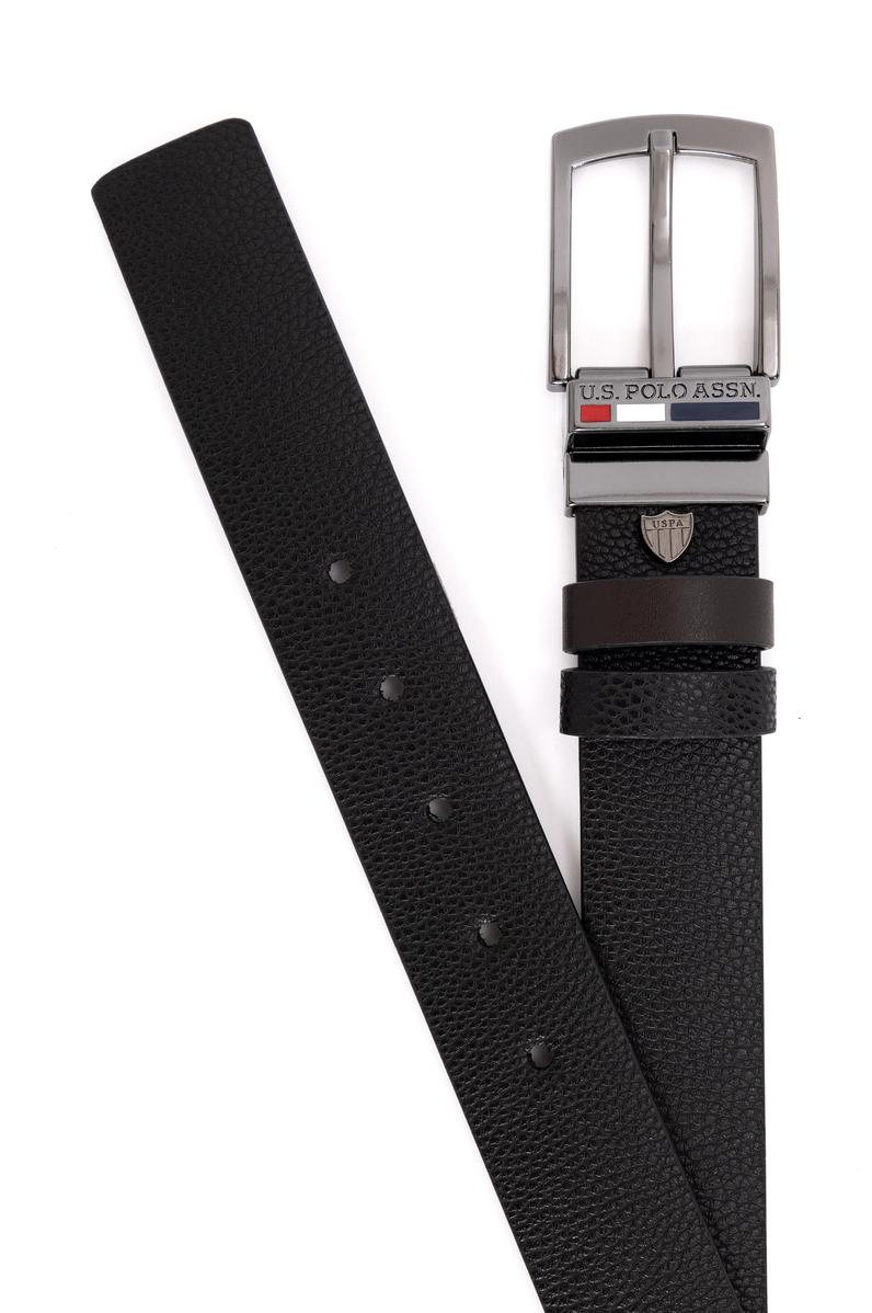 Erkek Çift Taraflı Siyah Kemer