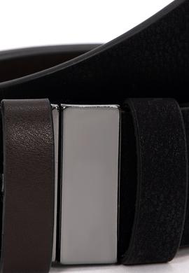 Erkek Çift Taraflı Siyah Kemer - 50267159004