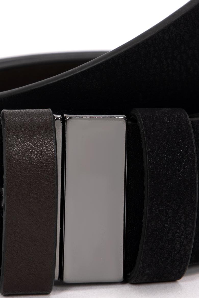 Erkek Çift Taraflı Siyah Kemer - 50267159004