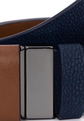 Erkek Çift Taraflı Lacivert Kemer - 50267159011