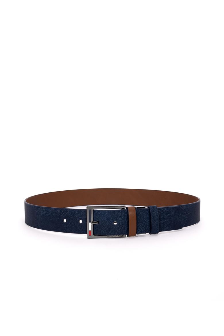 Erkek Çift Taraflı Lacivert Kemer - 50267159011