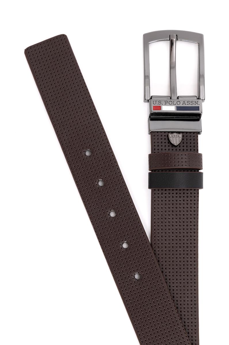 Erkek Çift Taraflı Kahverengi Kemer