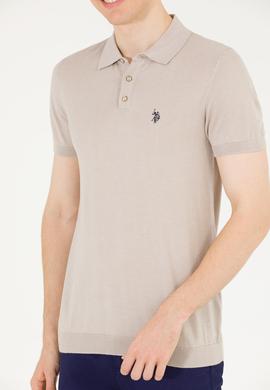 Erkek Taş Polo Yaka Triko Kazak - 50264628037