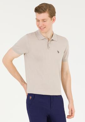 Erkek Taş Polo Yaka Triko Kazak - 50264628037