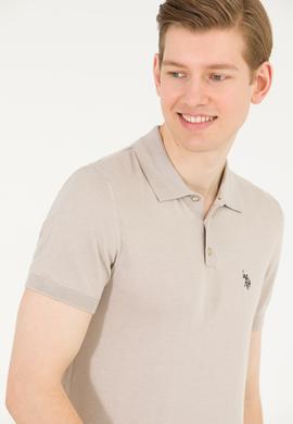 Erkek Taş Polo Yaka Triko Kazak - 50264628037