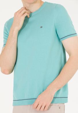 Erkek Mint Bisiklet Yaka Triko Kazak - 50262474019