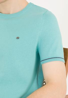 Erkek Mint Bisiklet Yaka Triko Kazak - 50262474019