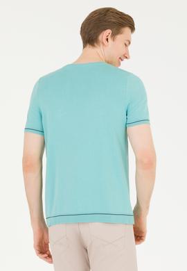 Erkek Mint Bisiklet Yaka Triko Kazak - 50262474019