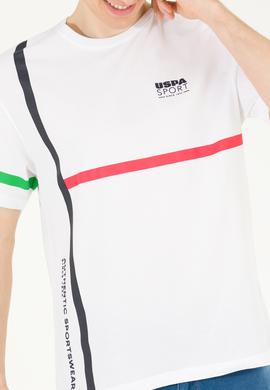 Erkek Beyaz Comfort Bisiklet Yaka Tişört - 50263276033