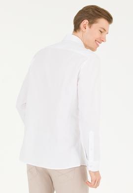Erkek Beyaz Uzun Kollu Basic Gömlek - 50263048014