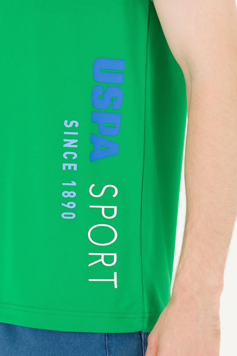 Erkek Elma Yeşili Bisiklet Yaka Tişört - 50263562032