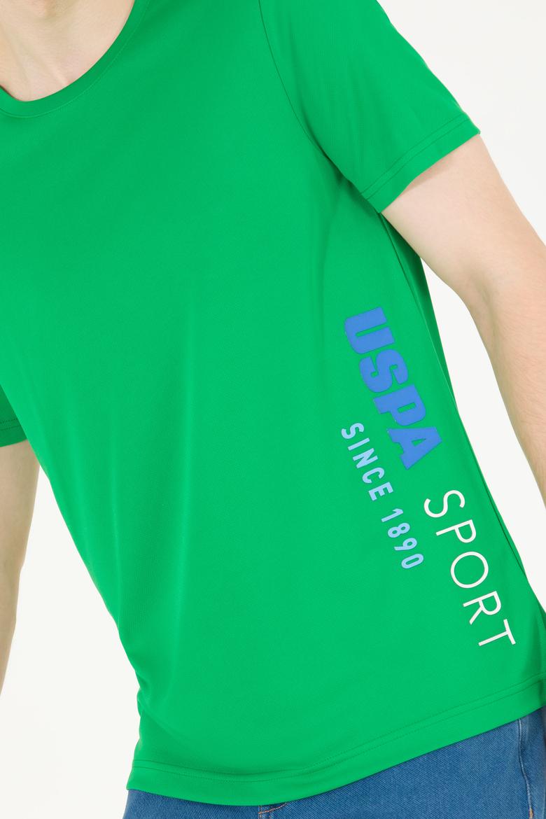 Erkek Elma Yeşili Bisiklet Yaka Tişört - 50263562032