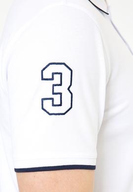 Erkek Beyaz Polo Yaka Basic T-Shirt - 50231766037