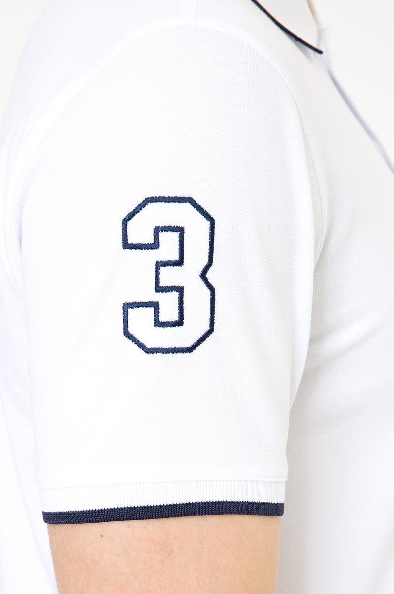 Erkek Beyaz Polo Yaka Basic T-Shirt