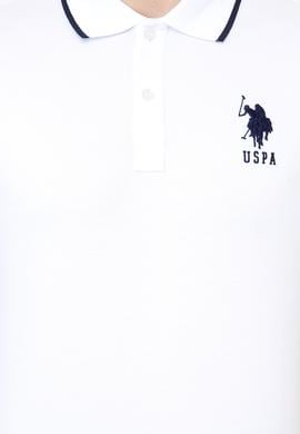 Erkek Beyaz Polo Yaka Basic T-Shirt - 50231766037