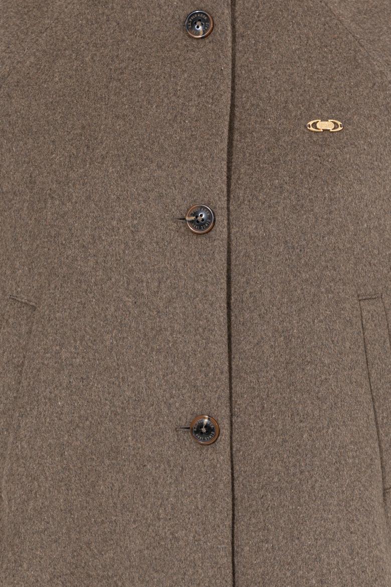 Kadın Kahverengi Kaşe Kaban - 50260822004