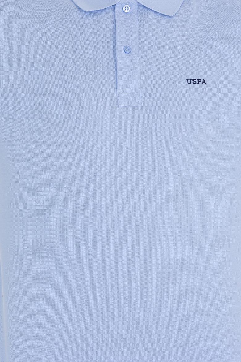 Erkek Mavi Basic Polo Yaka Tişört - 50264892096