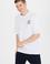 Erkek Beyaz Long Fit Bisiklet Yaka Tişört