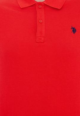 Erkek Açık Kırmızı Polo Yaka Basic T-Shirt - 50232303280