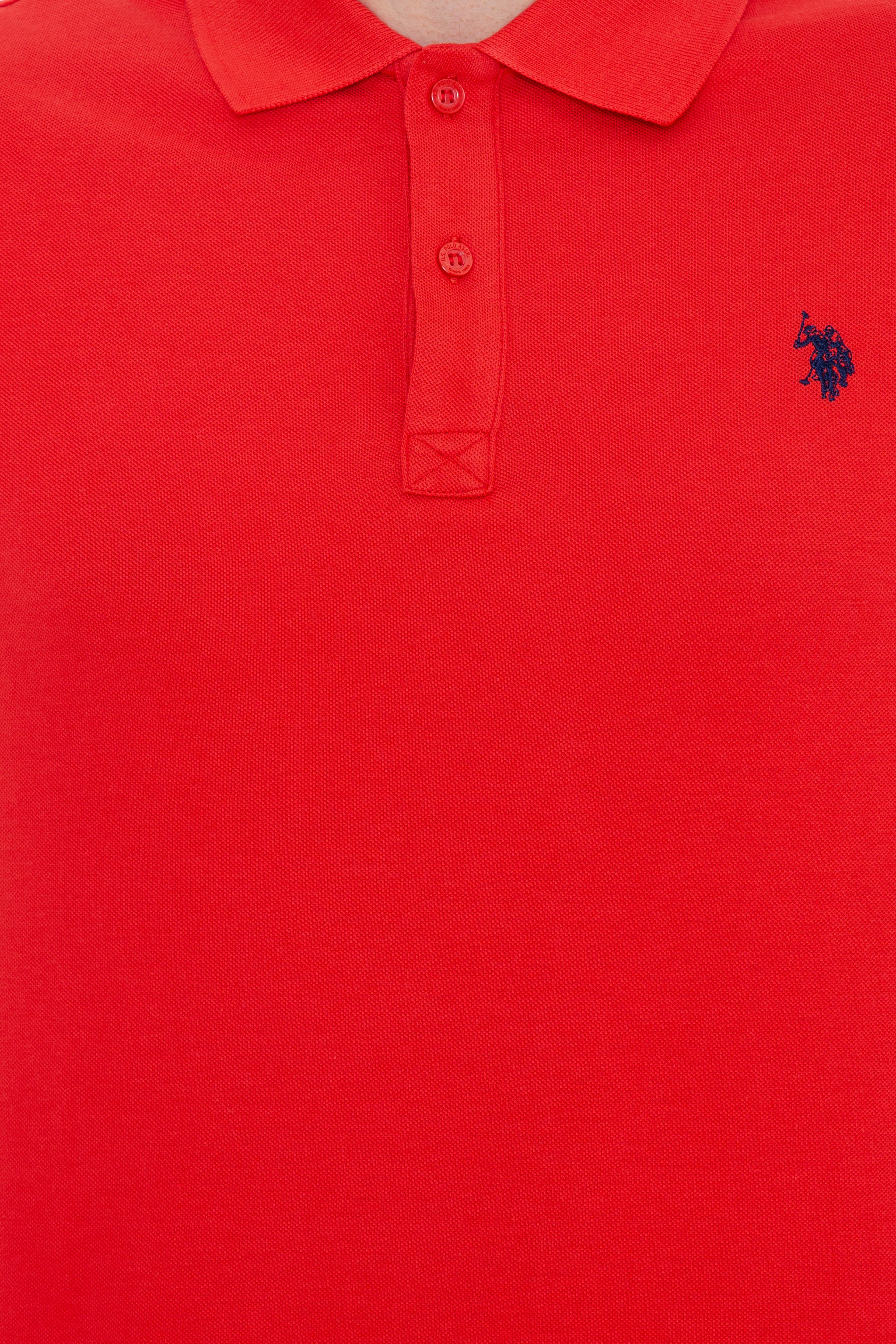 Erkek Açık Kırmızı Polo Yaka Basic T-Shirt