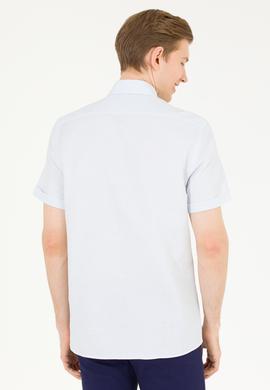 Erkek Açık Mavi Kısa Kollu Gömlek - 50263530040