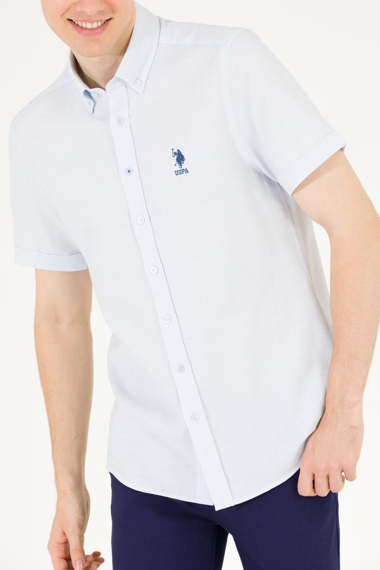 Erkek Açık Mavi Kısa Kollu Gömlek - 50263530040