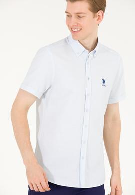 Erkek Açık Mavi Kısa Kollu Gömlek - 50263530040