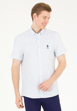 Erkek Açık Mavi Kısa Kollu Gömlek - 50263530040