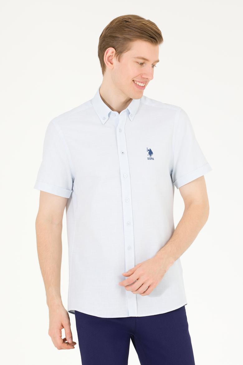 Erkek Açık Mavi Kısa Kollu Gömlek - 50263530040