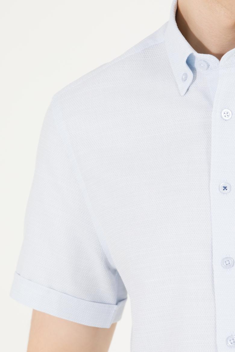 Erkek Açık Mavi Kısa Kollu Gömlek - 50263530040