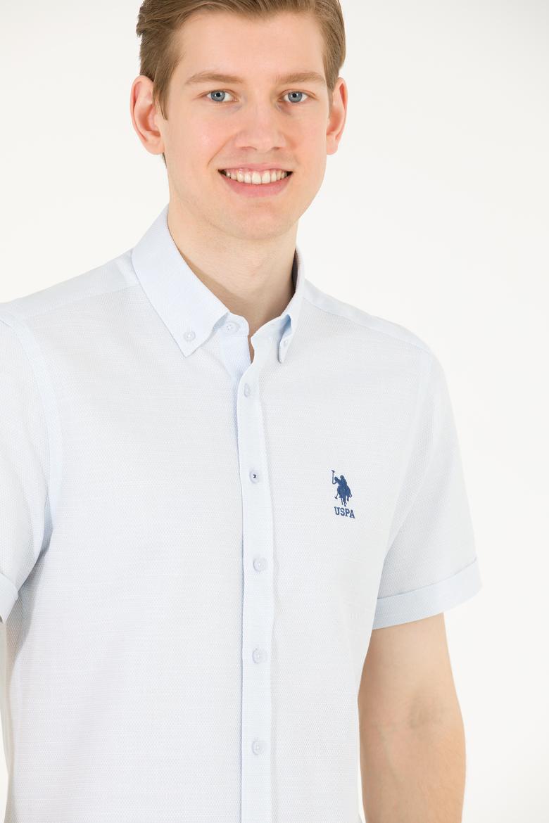 Erkek Açık Mavi Kısa Kollu Gömlek - 50263530040