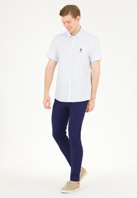 Erkek Açık Mavi Kısa Kollu Gömlek - 50263530040