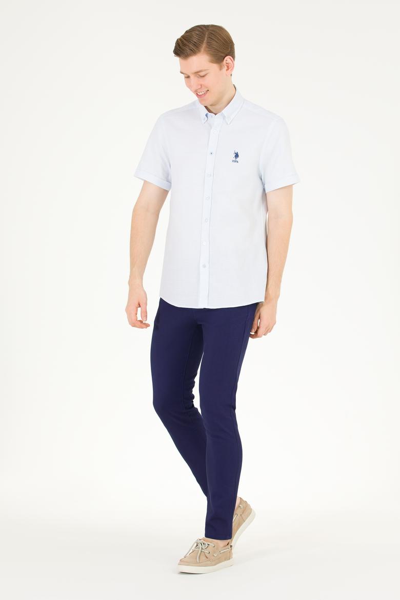 Erkek Açık Mavi Kısa Kollu Gömlek - 50263530040