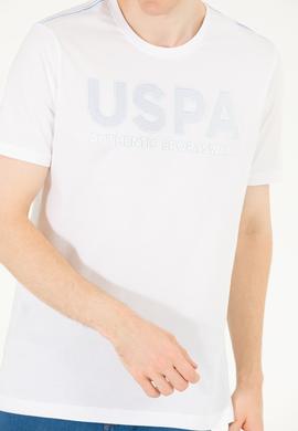 Erkek Beyaz Bisiklet Yaka Tişört - 50269180005